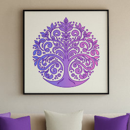 Poster Serenity Tree of Life Mandala - Sombras