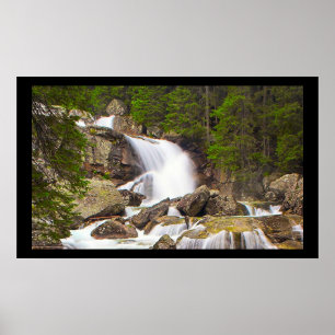 Poster sereno da cachoeira - Tatras alto Slovakia