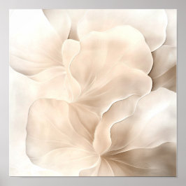 Poster Sereno Pétala Em Camadas – Abstrato Elegante #3