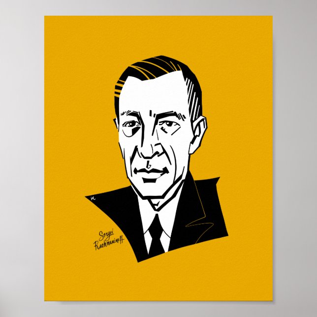 Poster Sergei Rachmaninoff (Frente)