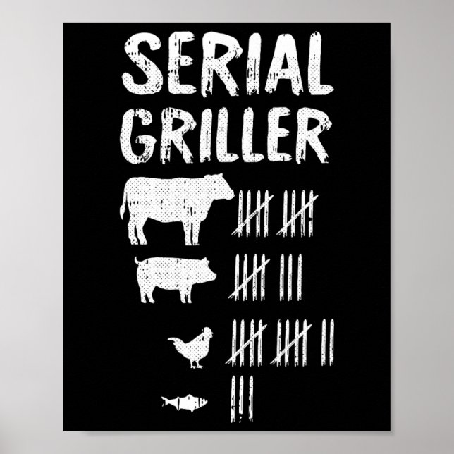 Poster Serial Griller Dia de os pais Funny Griling Bb (Frente)