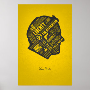 Póster SÉRIE da LIBERDADE - pensamento abstrato de Ron