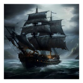 Póster Série de Arte de Entrega Pirata - Primeira Edição