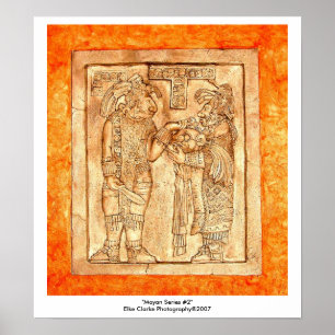 Poster Série de Fotografias Mayan Carvings #2