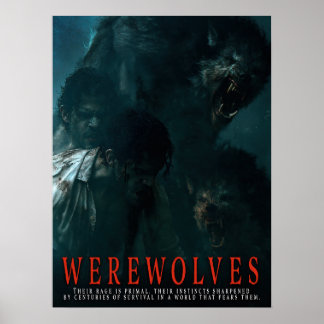 Poster Série de Pôsteres de Lobisomens I