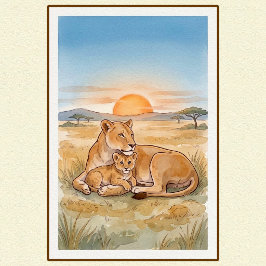 Poster Série de Pôsteres para Quarto de Crianças (Sob Enc