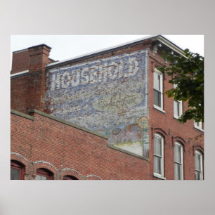 Póster Série de telhados de Lowell Massachusetts