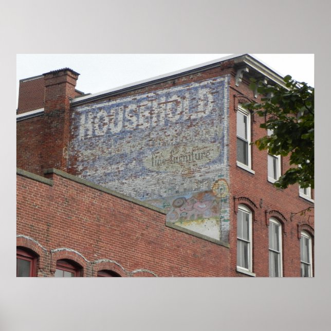 Póster Série de telhados de Lowell Massachusetts (Frente)