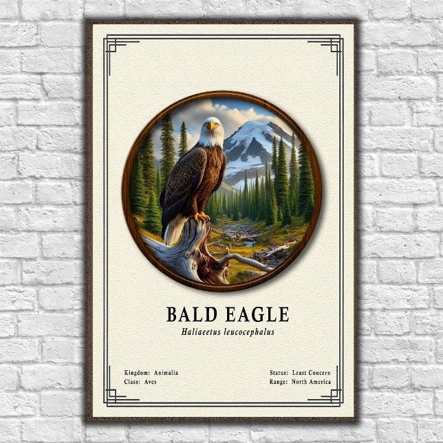 Poster Série de Zoologia da Águia Americana (Criador carregado)