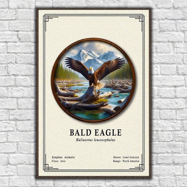 Poster Série de Zoologia da Águia Americana (Criador carregado)