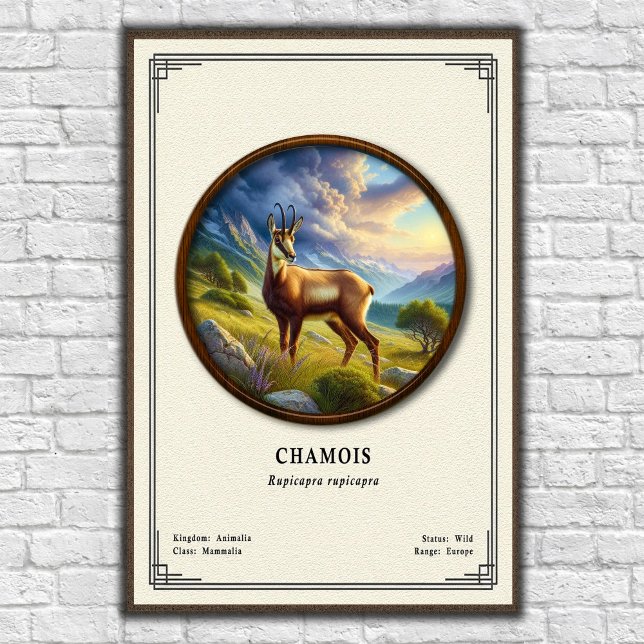 Poster Série de Zoologia do Camurça (Criador carregado)