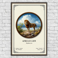 Série de Zoologia do Leão Africano