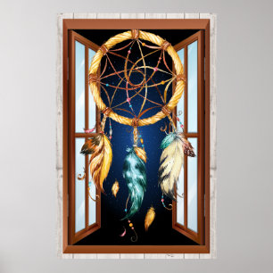 Póster Série Dreamcatcher 4 do nativo americano