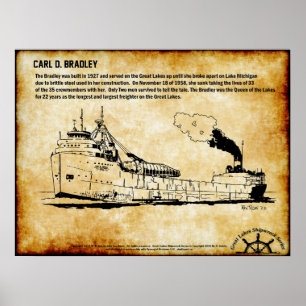 Poster Série excelentes dos Lagos Naufrágios: Carl D Brad