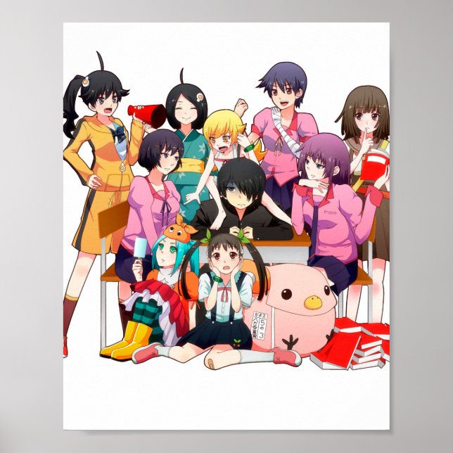 Poster Série Monogatari (Frente)