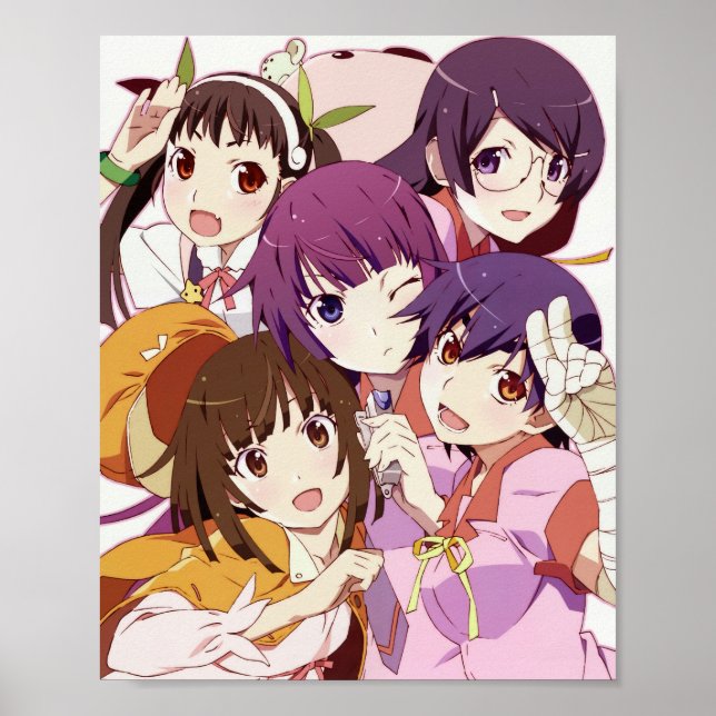 Poster Série Monogatari - Grupo (Frente)