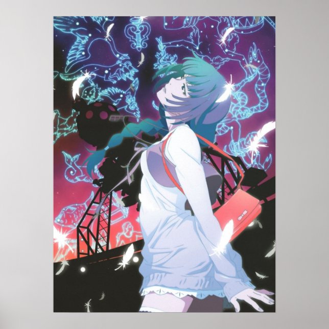 Poster Série Monogatari Senjougahara Hitagi (Frente)