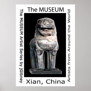 Póster Série MUSEUM Artist de jGibney Stone Lion