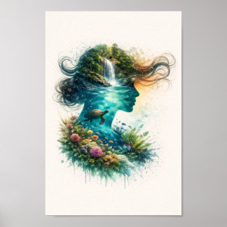 Poster Série Silhueta Paisagem dos Sonhos