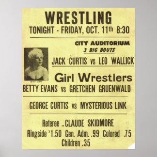 Póster Série Vintage Luta