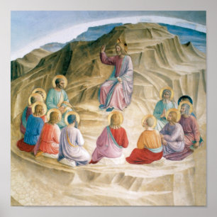 Póster Sermão Na Religião Do Monte Vintage