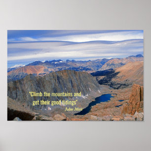 Póster Serra alta lago Nevada