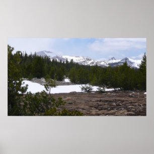 Poster Serra Nevada e neve em Yosemite