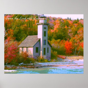 Póster Serve o Senhor com alegria