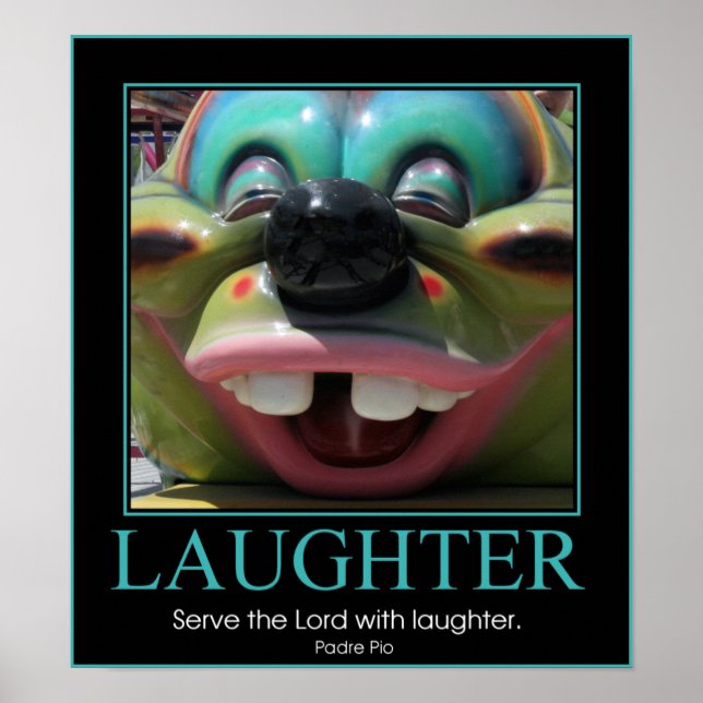Póster Serve the Lord with Laughter (Frente)