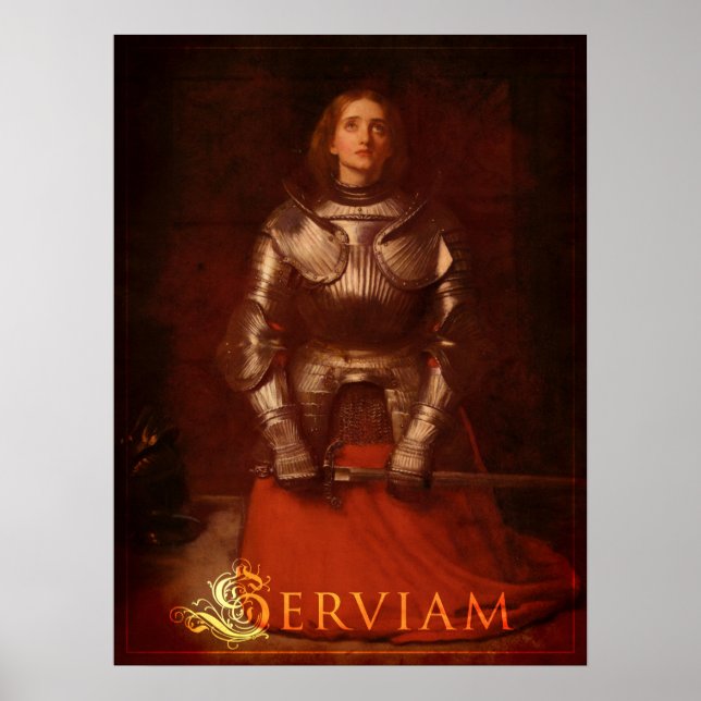 Póster Serviam! - Joan of Arc (Frente)