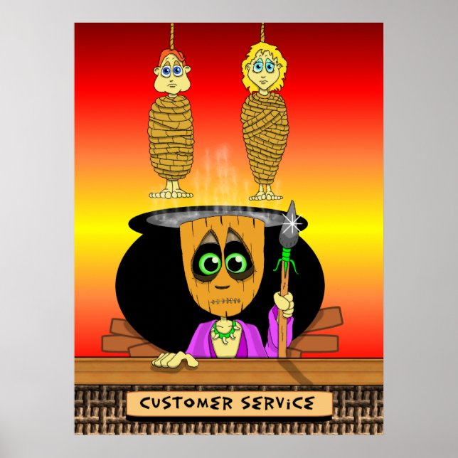 Póster Serviço de atendimento ao cliente Hanni Ba Loo (Frente)