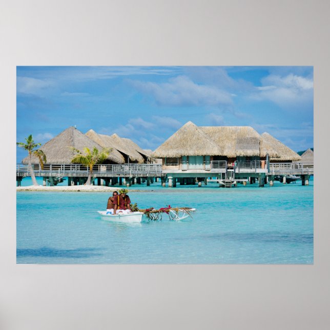 Póster serviço de café da manhã ao estilo de Bora Bora em (Frente)