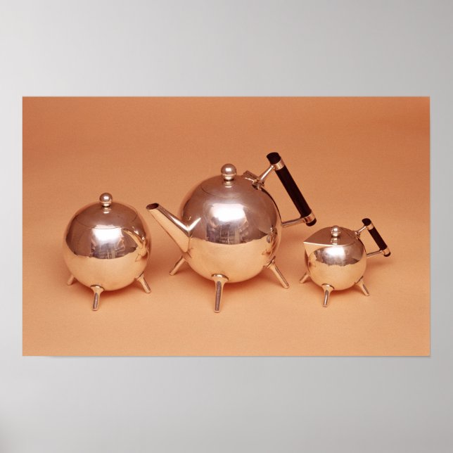 Poster Serviço de chá com interior de marrãs (Frente)