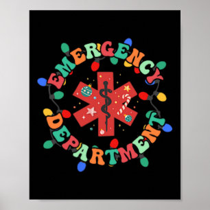 Poster Serviço De Emergência Enfermeira De Natal 2