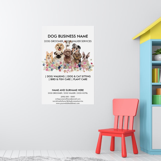 Poster Serviço de Encontro de Cães Pequenos (Berçário 1)
