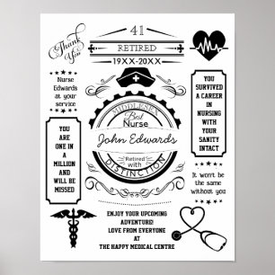 Poster serviço de enfermagem de longa duração que deixa d