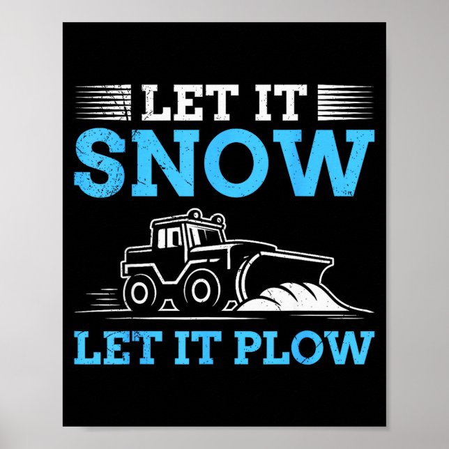 Poster Serviço de Inverno Deixe Nevar Deixe Espevitar Roç (Frente)
