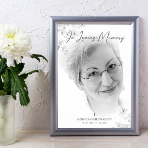 Poster Serviço de Lembrança de Fotos Preto e Branco Caros