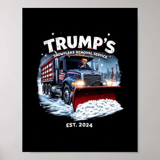 Poster Serviço de Remoção de Floco de Neve da Vitória de  (Frente)