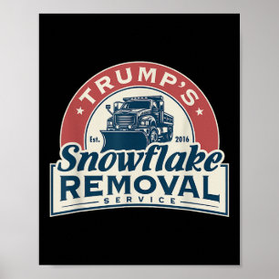 Poster Serviço de Remoção do Floco de Neve Enganado Trump