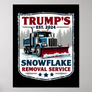 Poster Serviço de Remoção do Floco de Neve Enganado Trump