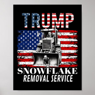 Poster Serviço de Remoção do Floco de Neve Funny Donald T