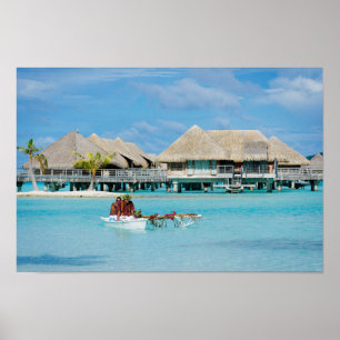 Póster Serviço do pequeno almoço do estilo de Bora Bora