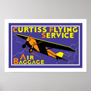 Póster Serviço do vôo de Curtiss