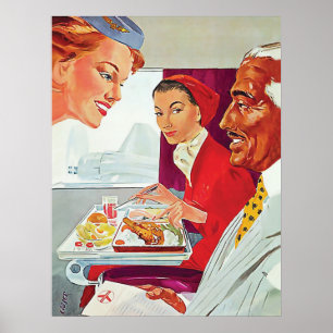 Poster Serviço excelente no avião