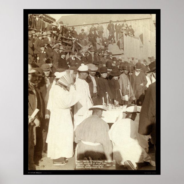 Poster Serviço Funeral Chinês SD 1891 (Frente)
