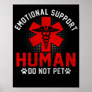 Poster Serviço Humano Não Pet de Suporte Emocional