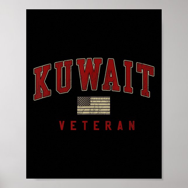 Poster Serviço Militar de Camisas de Guerra do Kuwait (Frente)