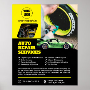 Poster Serviços de reparo automático