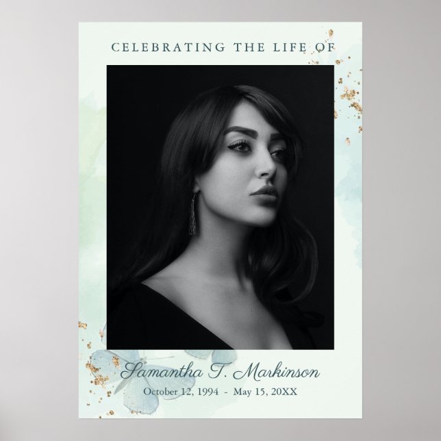 Poster Serviços Funerais da Borboleta Verde (Frente)